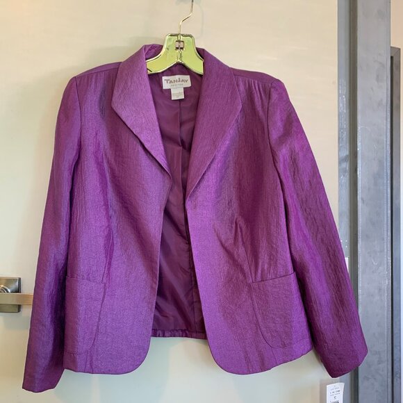 Giorgio Piergentili peep toe sling back heel, metallic gold, ivory, purple, s 6 - Picture 13 of 15